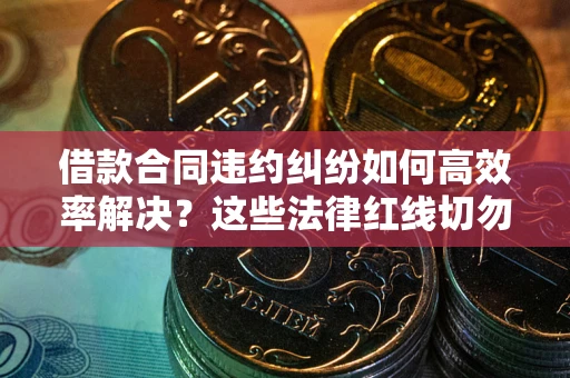 济南借款合同违约纠纷如何高效率解决？这些法律红线切勿触碰