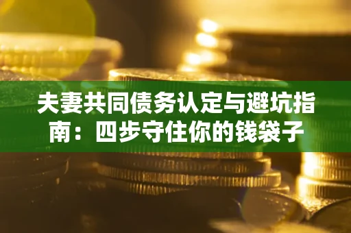 济南夫妻共同债务认定与避坑指南：四步守住你的钱袋子